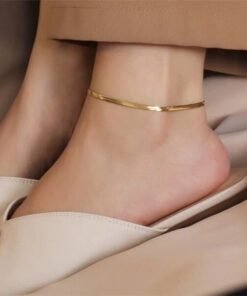 গোল্ড প্লেটেড প্রিমিয়াম স্নেক চেইন পায়েল (১ জোড়া / ২ পিস)