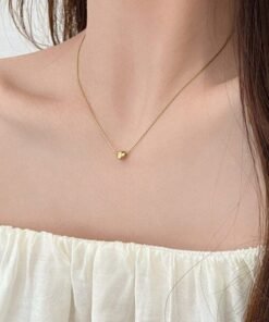 Alternative view of 22k Solid mini Love Necklace Nc05