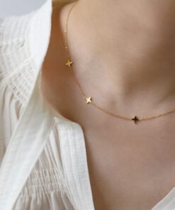 Alternative view of 5 Star 22K Gold Necklace NC02