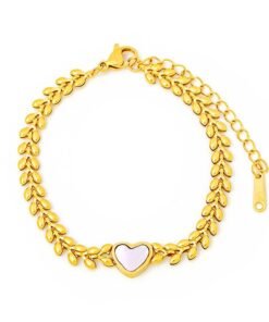 22k gold plated white love bracelet Br10 - Image 4