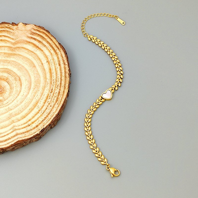 22k gold plated white love bracelet Br10 - Image 2