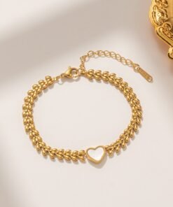 22k gold plated white love bracelet Br10 - Image 3