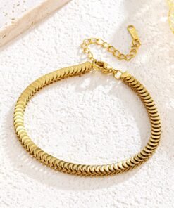 Alternative view of 22 karet Stainless Steel Gold Plated Zebra Chain Bracelet