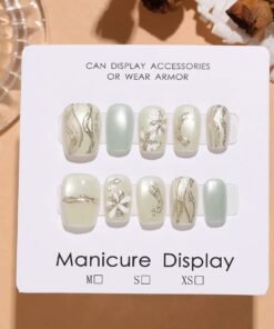 [ 30 Piece ] 100% Waterproof 3D Artwork Artificial Nails ( it's not print ) It's original 3D Work -FKN10