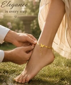 New 22k gold plated Butterfly anklet Payel PL-03