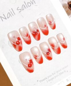 [ 30 Piece ] 100% Waterproof 3D Artwork Artificial Nails ( it's not print ) It's original 3D Work -FKN17