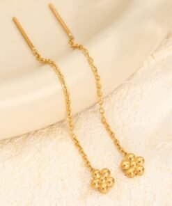 Alternative view of 6ball Flower Shining 22karet Gold Plated Earring