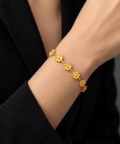 Alternative view of 7 Flower Stainless steel Bracelet BR7