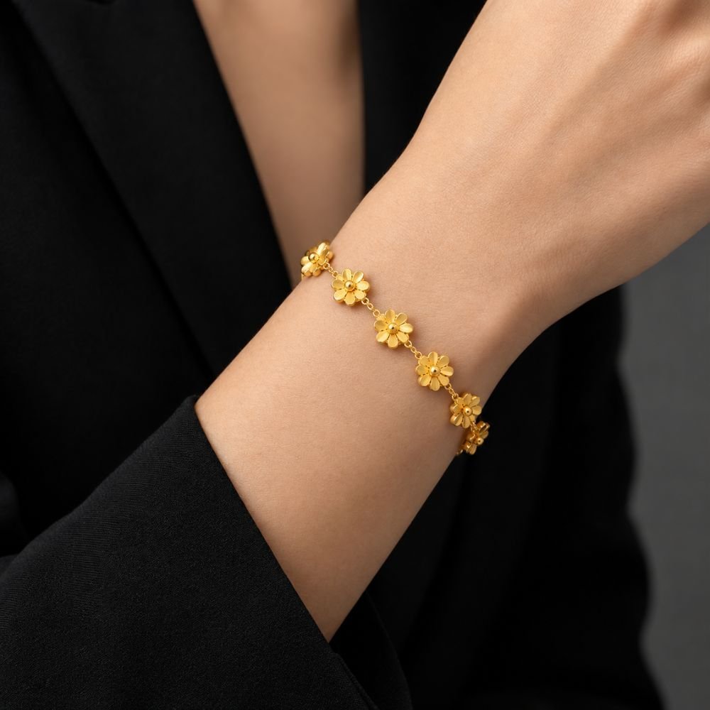 7 Flower Stainless steel Bracelet BR7 - Image 2