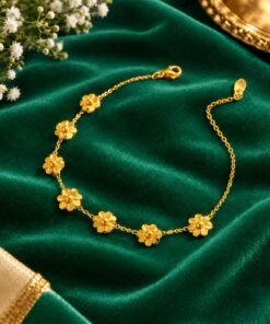 Alternative view of 2 pis 7 flower anglet payel(22k gold plated) PL-03