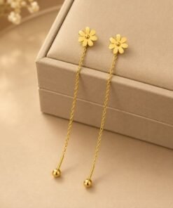Alternative view of 22karet Shining Gold Plated 7 Leaf Sui Suta Earring