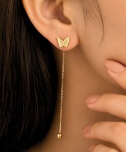 Alternative view of Sui suta earrings Double butterfly