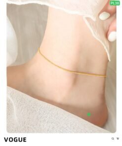 1 chain 18k gold plated Anglet payel( ১ জোড়া) PL38
