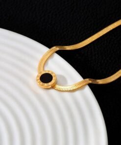 Roman letter O plane chain bracelet - Image 4