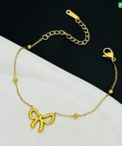 Bow Style stainless steel Anklet Payel PL-09 - Image 4