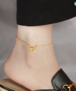 Alternative view of Bow Style stainless steel Anklet Payel PL-09