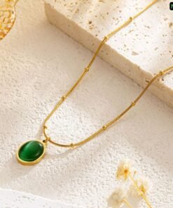 Green Opal Stone Necklace NC93