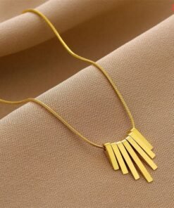 7 Stick 22K Gold Necklace - Image 3