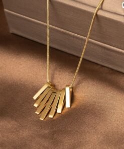 Alternative view of 7 Stick 22K Gold Necklace