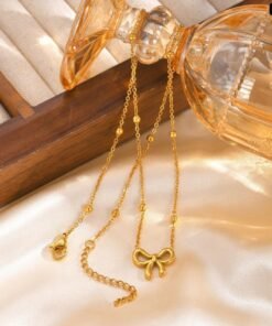 Bow Style stainless steel Necklace Nc01 - Image 3