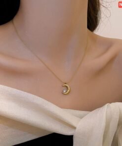 Eid Moon diamond Necklace