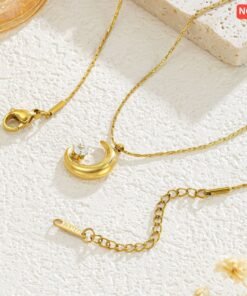 Eid Moon diamond Necklace - Image 3