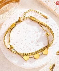 Alternative view of 3 love 2 ball Titanium Steel Bracelet