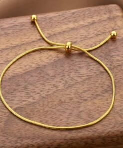 Alternative view of Single Chain Rope Tie Bracelet Br90