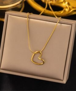 Single Love 22K Gold Polish Necklace Nc90