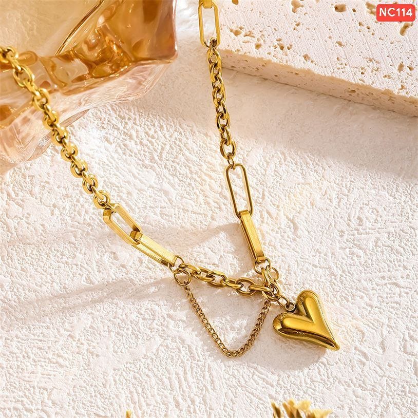 Arrow Love thick chain Stainless Steel Necklace NC114 - Image 2