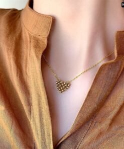 Multi ball Love 18K Gold Necklace NC175 - Image 4