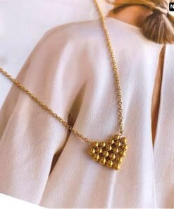 Multi ball Love 18K Gold Necklace NC175 - Image 3