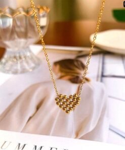 Alternative view of Multi ball Love 18K Gold Necklace NC175