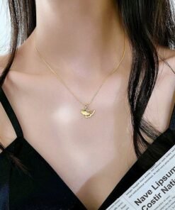 Alternative view of Little Appricot stainless Steel Necklace Nc02