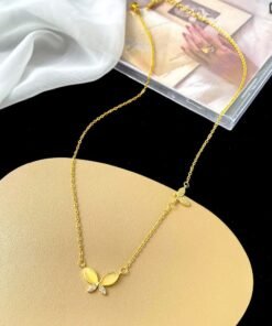 Cat's eye butterfly necklace NC257