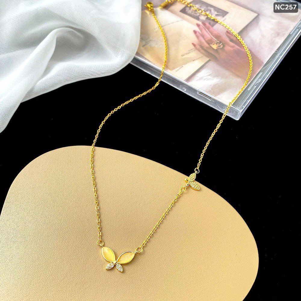Cat's eye butterfly necklace NC257