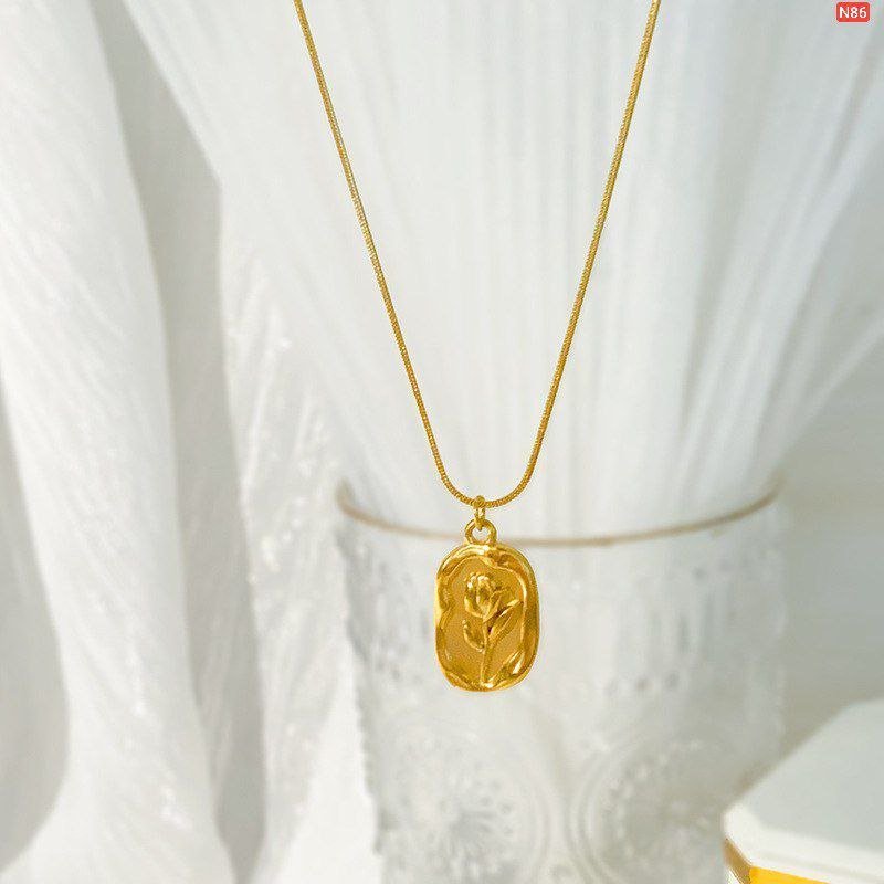 High Grade Tulip Stainless Steel Necklace N86 - Image 2