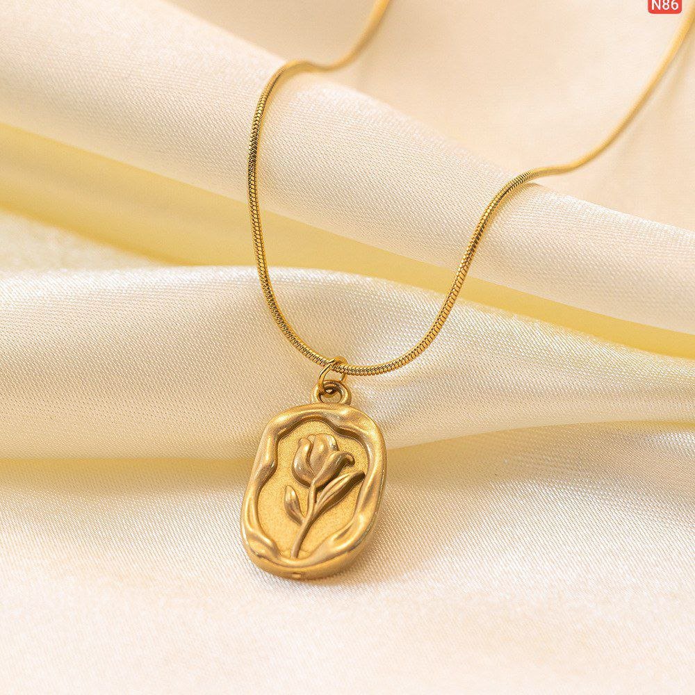 High Grade Tulip Stainless Steel Necklace N86 - Image 5
