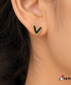 Dark Love Backpin Shining 22karet Gold Plated Earring