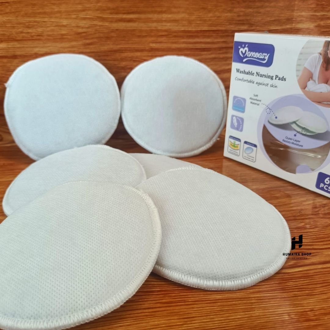 Momeasy Washable Breast Pads for Women – 6pcs | Soft, Reusable & Leak-Proof - Image 4