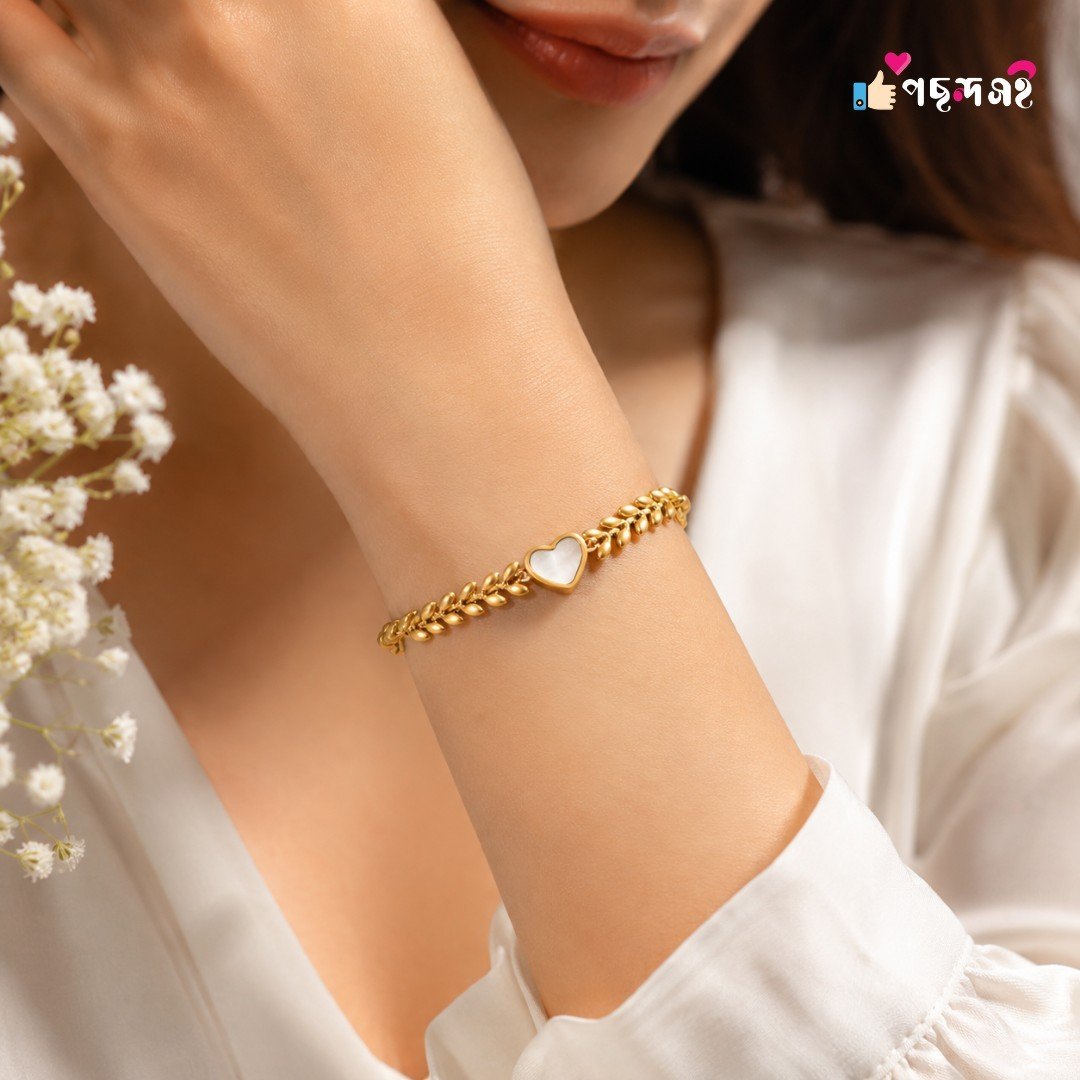 22k gold plated white love bracelet Br10