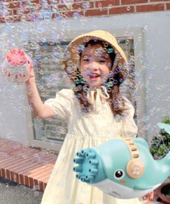 Cute Dolphin Bubble Gun Toy for Kids