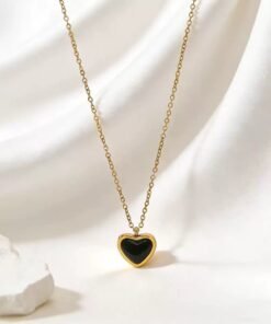 Dark Love Hanging Pendant 22Karet Gold Plated Necklace