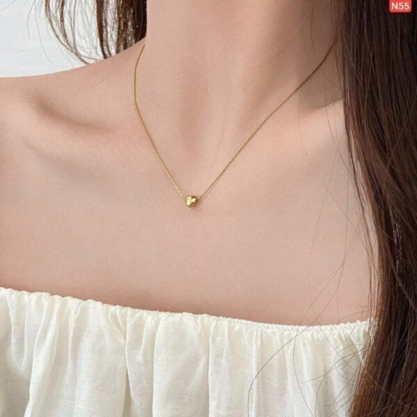 22k Solid mini Love Necklace Nc05 - Image 2