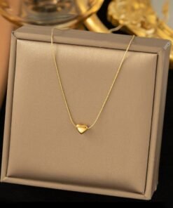 22k Solid mini Love Necklace Nc05 - Image 3