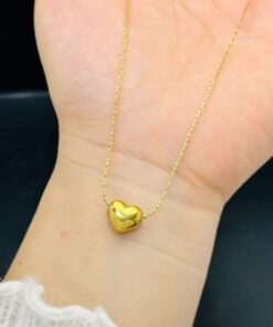 22k Solid mini Love Necklace Nc05 - Image 4