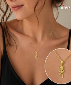22k gold plated Rose necklace - Image 3