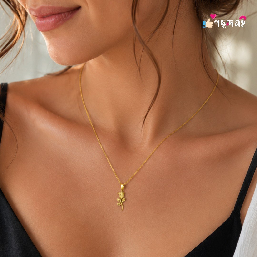 22k gold plated Rose necklace - Image 2